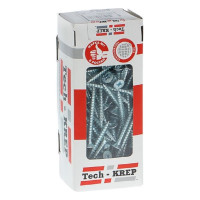 Универсальный саморез Tech-Krep 70х6,0 мм 75 шт оцинкованный, коробка с окном 102209