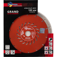 Диск алмазный отрезной Сегментный Grand hot press (180х22.23 мм) TRIO-DIAMOND GUS724