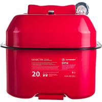 Горизонтальная стальная, оцинкованная канистра AUTOPROFI горловина с навинчив. крышкой, перепускной клапан, лейка, 20 литров, 1 4 KAN-500 20L KAN-500 (20L)