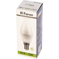 Светодиодная лампа - свеча E14 7W 4000K FERON LB-97 25476