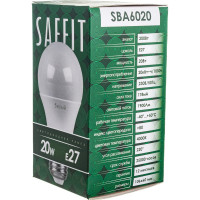 Светодиодная лампа SAFFIT SBA6020 Шар E27 20W 4000K 55014