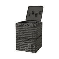 Компостер с крышкой Piteco 300 л, чёрный