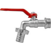 Кран шаровой водоразборный MasterProf 3/4" со штуцером 20мм ручка ИС.080034