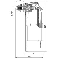 Наполнительный клапан для бачка ИНКОЭР боковой подвод И-БпрН Р В00В0003111