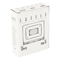 Светодиодный прожектор SAFFIT SFL90-20 2835SMD, 20W 6400K AC220V/50Hz IP65, черный в компактном корпусе 55064