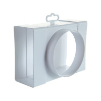 Соединитель Т-образный плоских воздуховодов 60х204 мм с выходом на фланцевый воздухораспределитель 160 мм ERA 620ТФ16П 210-074