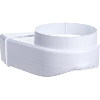 Соединитель угловой плоского воздуховода с круглым 60х204/D125 ERA 620СК12,5КП 210-061