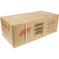 Тележка инструментальная (3 секции, красная, на колесах, с открытым отсеком) JTC S1073