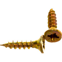 Шуруп, жёлтый цинк Крепежная техника 3,5х16 1000шт 431316 БК