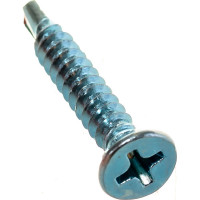 Саморез для оконного профиля, белый Крепежная техника 3.9х25 1000шт 430808 БК