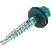 Кровельный саморез, синяя вода Крепежная техника 4,8х35 RAL 5021 250шт 420392 БК