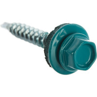 Кровельный саморез, синяя вода Крепежная техника 4,8х35 RAL 5021 250шт 420392 БК