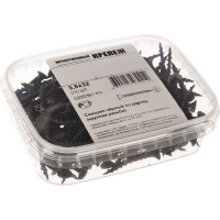 Саморез Качественный Крепеж 3,5х32 потай, крупная резьба, оксид 210 шт 0200361 КЧ