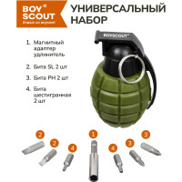 Мультиинструмент BOYSCOUT Ф-1 6 функций 61117