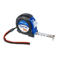 Рулетка (5 м x 19 мм, обрезиненный корпус) КОБАЛЬТ Вектор 247-231