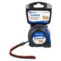 Рулетка (5 м x 19 мм, обрезиненный корпус) КОБАЛЬТ Вектор 247-231