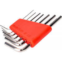Ключи шестигранные (CrV, 0,7-3,0 мм, в пластиковом держателе) 7 шт FIT IT 64160