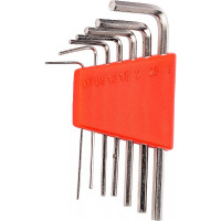Ключи шестигранные (CrV, 0,7-3,0 мм, в пластиковом держателе) 7 шт FIT IT 64160