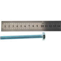 Болт Tech-Krep DIN933 с шестигранной головкой, оцинкованный М10х100 12 шт - коробка с ок Tech- 126516