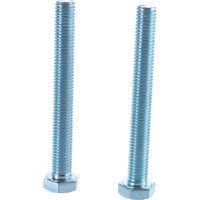 Болт Tech-Krep/Zitar DIN933 с шестигранной головкой, оцинкованный М12х100 2 шт - пакет 126524