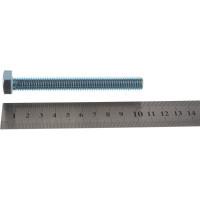 Болт Tech-Krep/Zitar DIN933 с шестигранной головкой, оцинкованный М12х100 2 шт - пакет 126524