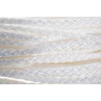 Вязаный шнур (ПП, 4 мм, с сердцевиной, универсальный, белый, 20 м) Tech-Krep 140326