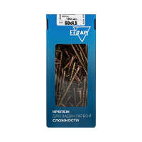 Универсальные саморезы 60x4,5 мм 150 шт желтые коробка с окном Zitar 102257