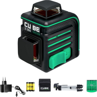 Лазерный уровень ADA Cube 2-360 Green Professional Edition А00534