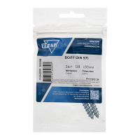 Сантехнический болт DIN 571 оцинкованный 8х90, 2шт - пакет Zitar 102591