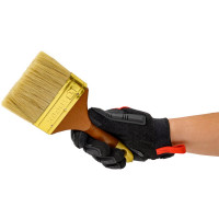 Плоская кисть 4 дюйма (лакированная деревянная ручка, натуральная щетина, для масляных красок) TOPEX Профи 19b640