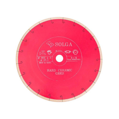 Диск алмазный сплошной (300х25,4 мм) HARD CERAMICS Solga Diamant 20010300