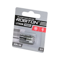 Батарея Robiton PROFI 2CR1/3N с плоским контактом, размер 22х12мм BL1 20015