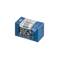 Винт DIN7985 с полукруглой головкой оцинкованный М4x20 мм, 150 шт, коробка с окном Zitar 105220