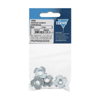 Забивная мебельная гайка оцинкованная М10, 4 шт, пакет Zitar 108941
