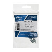 Сантехнический болт DIN 571, оцинкованный, 10x80 мм, 2 шт. в пакете Zitar 103883