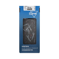 Саморез КР со сверлом, 4,8x35 мм, RAL-3005 винно-красный, 60 шт. в коробке с окном Zitar 125552