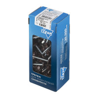 Саморез КР со сверлом, 4,8x51 мм, RAL-8017 шоколадно-коричневый, 60 шт. в коробке с окном Zitar 125559