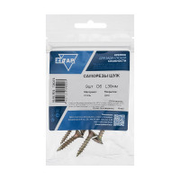 Саморез ШУж с потайной головкой 6,0x30 мм, 9 шт., пакет Zitar 136375