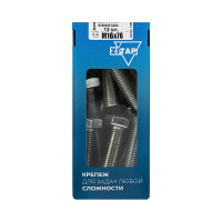 Болт с шестигранной головкой DIN933 оцинкованный, М16x70 мм, 12 шт в коробке с окном Zitar 126536