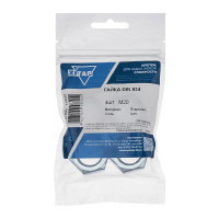 Гайка шестигранная DIN934 оцинкованная М20, 4 шт в пакете Zitar 112251