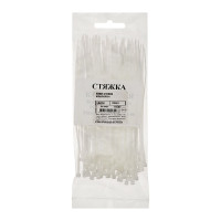 Хомут-стяжка нейлоновый белый 3,0x150 мм, 100 шт в пакете накл. Zitar 111508