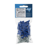 Саморез ШУц с потайной головкой 3,0x30 мм + дюбель 5x25 мм, 50 шт в пакете Zitar 112562