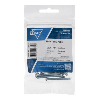 Винт Zitar DIN7985 с полукруглой головкой оцинкованный М4x40, 9 шт. (пакет) 126571