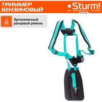 Бензотриммер 43 см3, диск/леска Sturm BT9143BL
