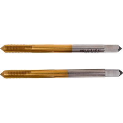 Метчик M4x0,35 HSS M2 TiN прямой компл. ПрофОснастка №139 арт. 50311009