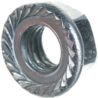 Гайка DIN6923 шестигранная оцинк. С фланцем Zitar М6 40 шт - пакет 141608