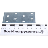 Пластина соединительная оцинкованная, 80x40x2,0 мм, накл. Zitar 124447