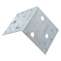 Крепежный уголок Tech-Krep оцинкованный 105х105х90х2,0 мм - накл. 124401