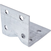 Уголок крепежный оцинкованный усиленный 40x40x40x1,5 мм, накл. Zitar 124409