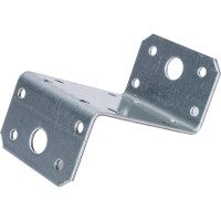 Уголок крепежный Z-образный оцинкованный 35x70x35x55x2,0 мм, накл. Zitar 124397